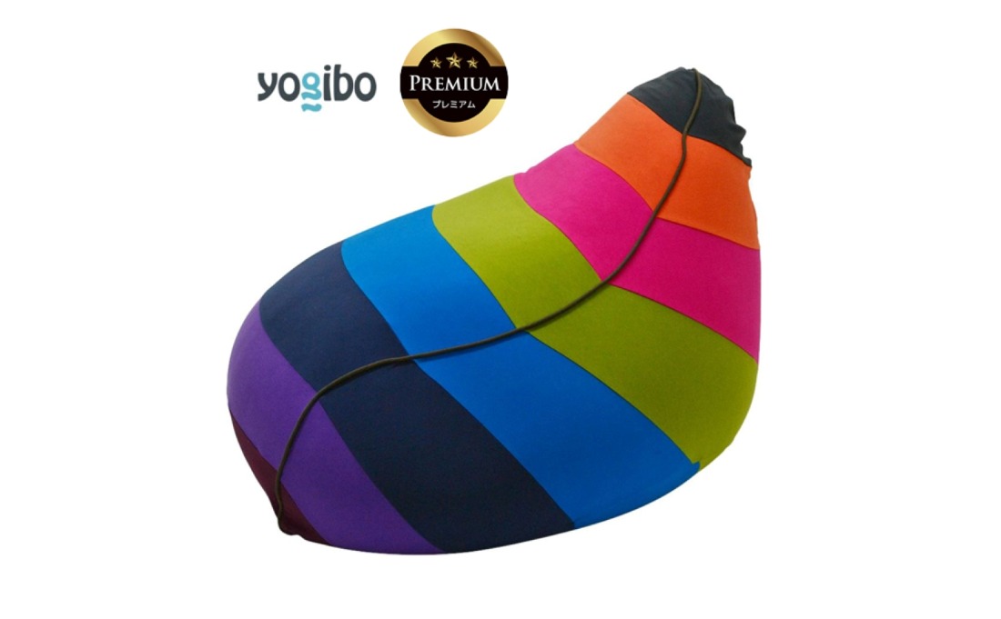 Yogibo Lounger Rainbow Premium（ヨギボー ラウンジャー レインボープレミアム）＜ブライト＞【ビーズクッション ビーズ 座椅子 椅子 クッション ビーズソファー ビーズソファ 新生活 プレゼント インテリア 家具 ベッド ゲーム】-[G779-2]