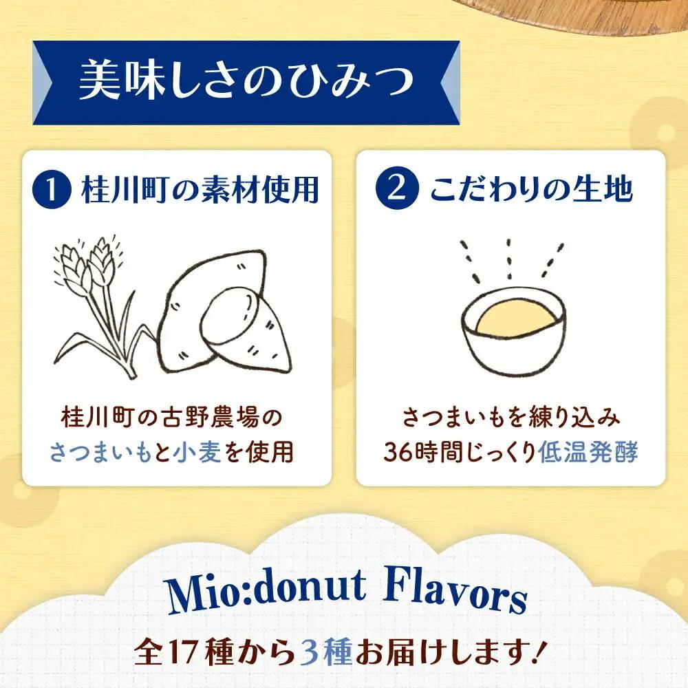 【全6回定期便】ふわもちリングドーナツ おまかせ6個セット（3種×2個）桂川町/Mio:Donut [ADBH055] ドーナツ おまかせ セット 人気