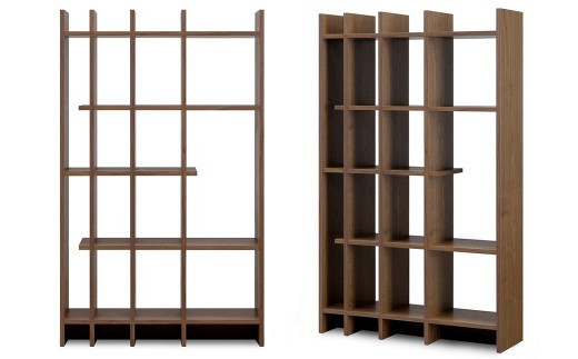 ノコ ハイシェルフ【ウォールナット/オーク】 家具 天然木