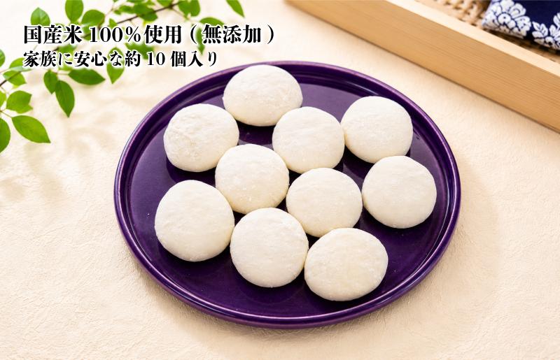 【無添加】老舗職人の杵つき生丸餅（白）約500g 【小分け 50g×10個 解凍するだけで“つきたて”の粘りと香り 大阪 泉佐野 大阪府 泉佐野市】