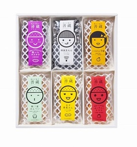 善蔵6種詰合せ（せんべい・豆菓子・芋菓子など全6種類 化粧箱） 玉子落花せん 和三盆煎餅 めっちゃ！トマト 焼いもサクサク いよかん芋娘 蜂蜜黒大豆 せんべい おせんべい 煎餅 豆菓子 芋菓子 お菓子