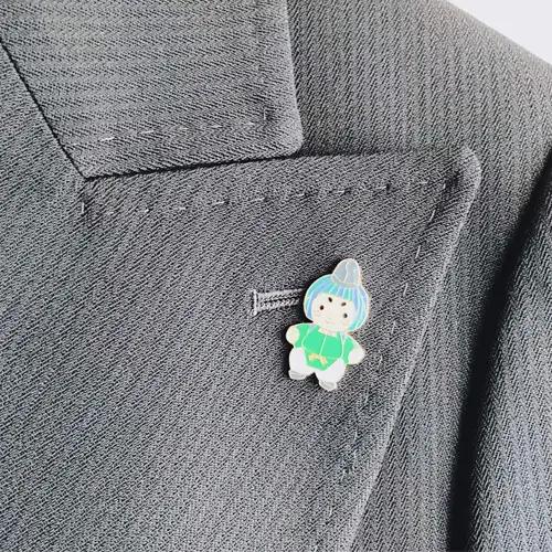 みづまろくん「ピンバッジ」 ／ ご当地キャラクター ご当地 キャラ マスコットキャラクター マスコット ゆるキャラ キャラクターグッズ オリジナル 応援 地域応援 かわいい 可愛い 癒し 癒やし みづ