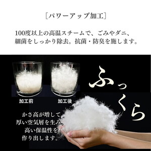 羽毛布団 ダブル ホワイトダックダウン85% 本掛けLight  布団 フレール