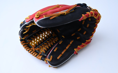 【紺×赤】一富士 軟式グラブ 内野手オールラウンド用 カラーグラブ  野球 内野手 野球グローブ 池北工房 埼玉県 上尾市