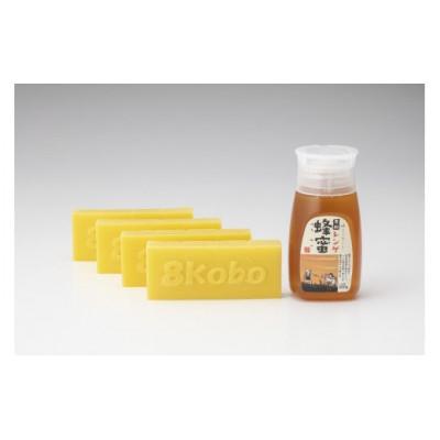 ふるさと納税 恵那市 恵那蜂蜜・蜜蝋セット(蓮華蜂蜜300g1本、Sランク蜜蝋400g:100g4枚)