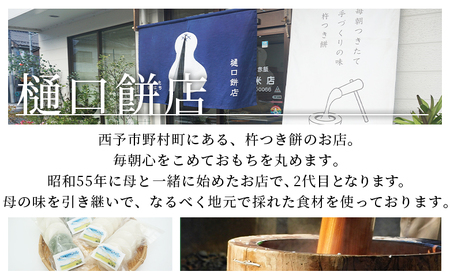 ＜樋口餅店の杵つき白餅 20個＞ もち 餅 モチ 丸もち オモチ ぜんざい お汁粉 おしるこ 雑煮 お雑煮 正月 お正月 食品 樋口餅店 愛媛県 西予市【冷凍】『1か月以内に順次出荷予定』NHM000