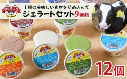 
ウエモンズハートのジェラートセット(9種類 110ml×12個)
