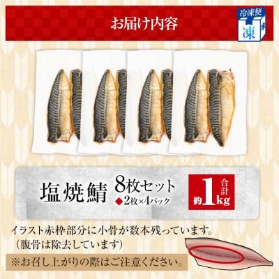 ふるさと納税 田川市 さば 塩焼鯖 2枚×4P(約1kg)(田川市) |  | 03