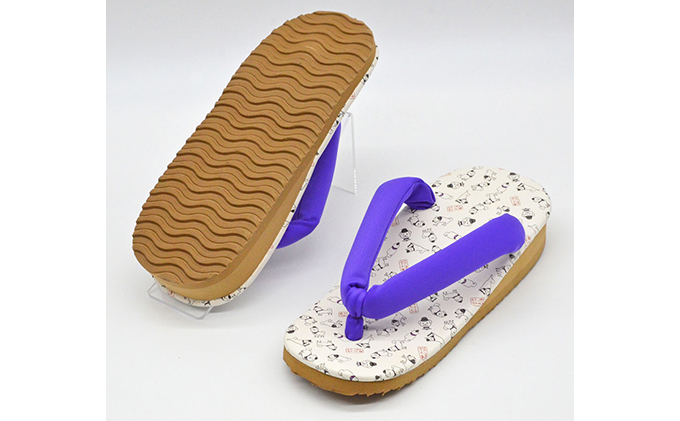 信貴×雪丸 ゆきまる雪駄 屋内屋外兼用 38PU 7寸5分（22.0～23.0対応）