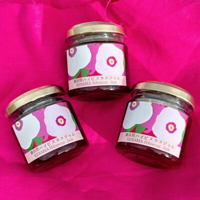 【ふるさと納税】座間味村産ハイビスカスジャム 100g×3個セット【1687091】