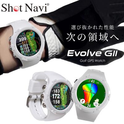 ふるさと納税 深谷市 Shot Navi Evolve GII ホワイト 【ショットナビ】ゴルフ 距離計 ウォッチ