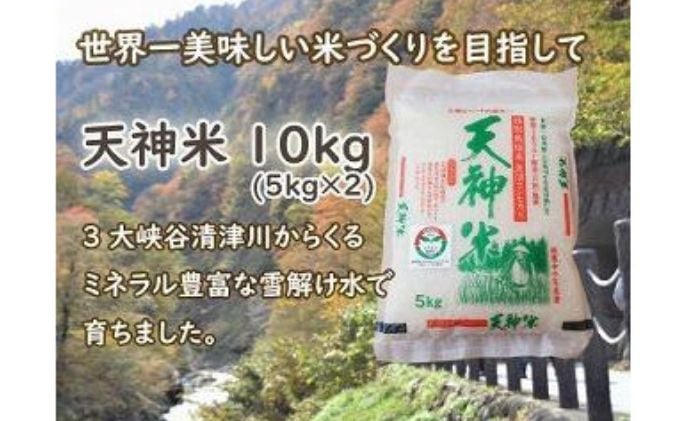 
            令和6年度　新潟魚沼産コシヒカリ 天神米 5kg×2袋
          