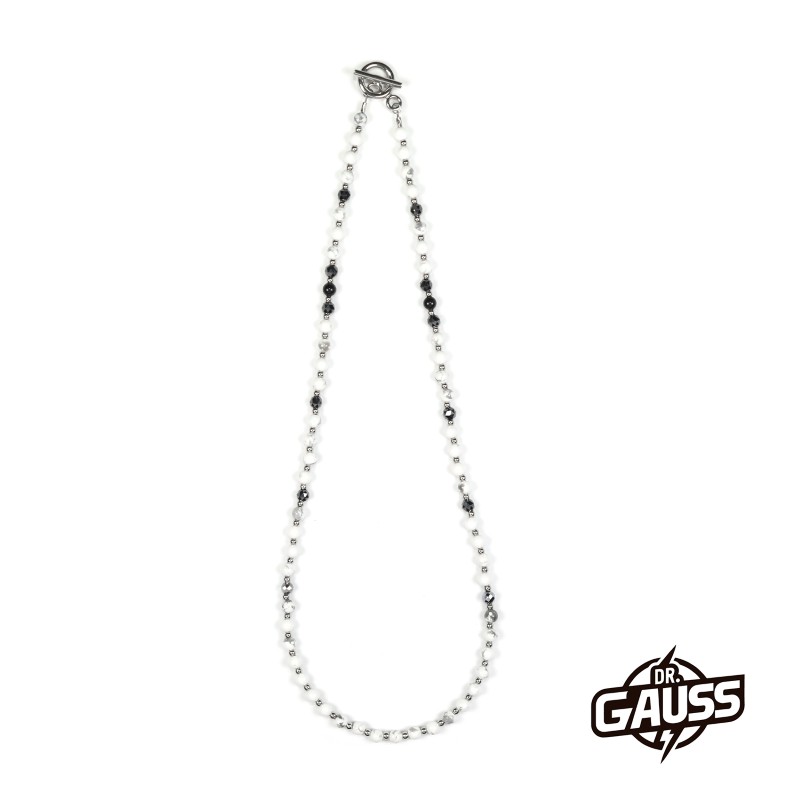 ボディアジャストメントネックレス　Dr.ガウス　マンテルタイプ　ホワイトVer.　５５ｃｍ