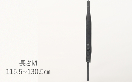 AQUBE MUSIC PRODUCTS ギターストラップ　シュリンク ブラック ［ M ］(裏面カラー：スムースオーク)_0029-004-T05-2