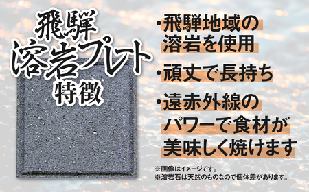 訳あり 屋外専用 肉や野菜が美味しく焼ける！飛騨溶岩プレート「美味焼」【優】[Q952]