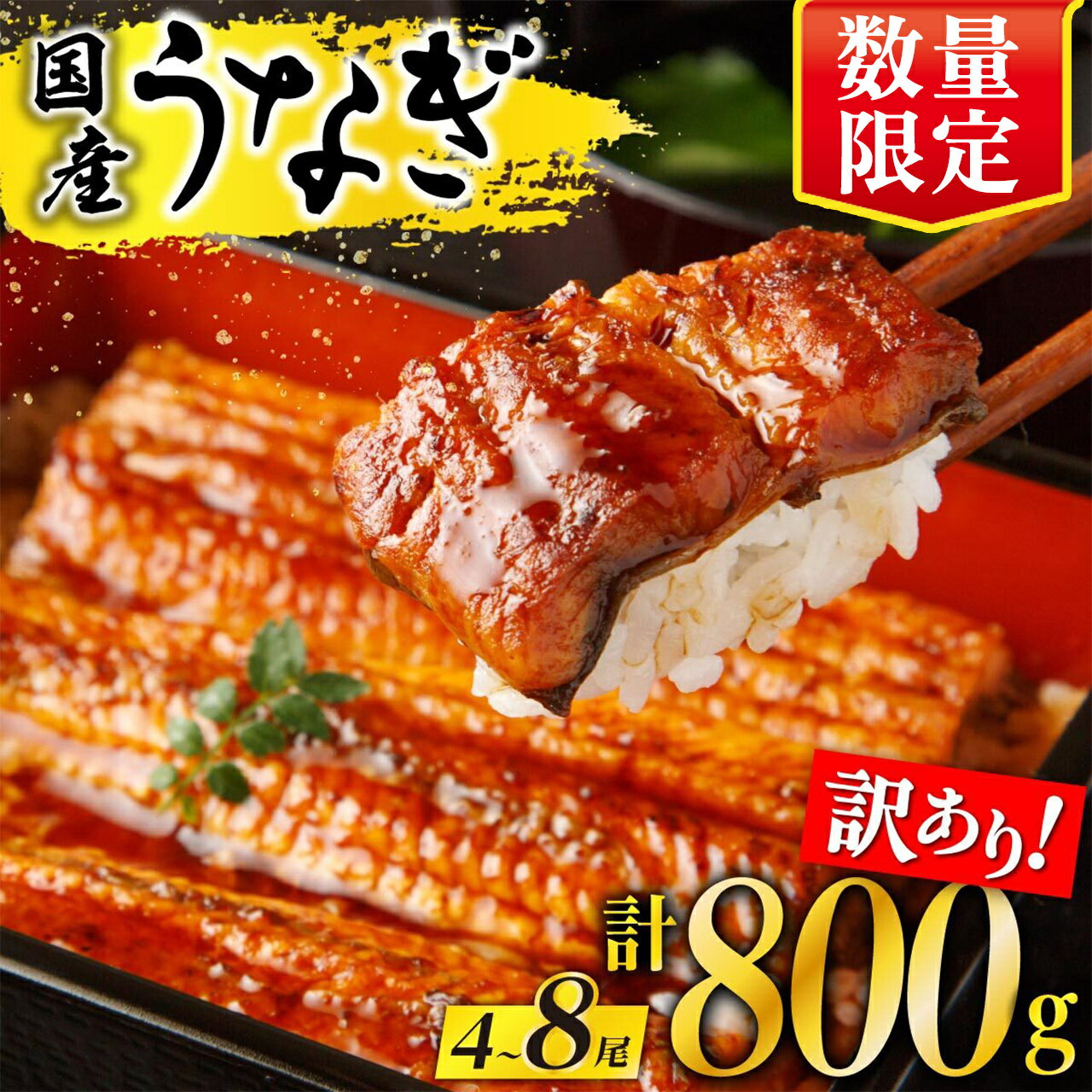 【ふるさと納税】うなぎ 訳あり 有頭 国産 長蒲焼 4尾 〜 8尾 鰻 計 800g | ふるさと納税 うなぎ 訳あり 不揃い 規格外品 数量限定 丑の日 高級 ウナギ unagi わけあり ご家庭用 蒲焼 蒲焼き たれ ギフト 父の日 鹿児島 大隅 大崎町 ふるさと 人気 送料無料