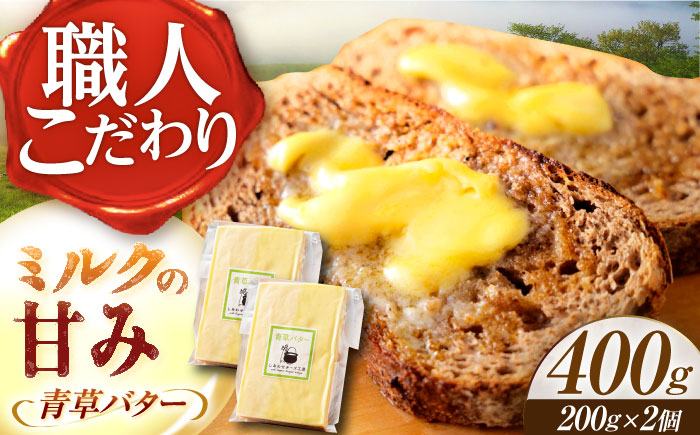 
            【12月以降順次発送】 北海道 青草バター 200g×2個《足寄町》【しあわせチーズ工房】バター 有塩発酵バター クラフトバター トースト バゲット お菓子 乳製品 [BEAK020]
          