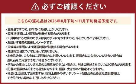 【先行予約】 有機JAS認証 かぼす青果 約4kg（箱入り） 【2026年8月下旬から11月下旬発送予定】