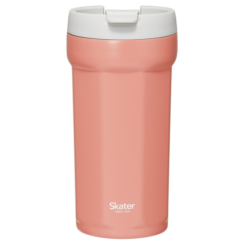八角形 ステンレス タンブラー 350ml テラコッタオレンジ コップ フタ付き 保温 保冷 おしゃれ スケーター skater SMVO4 フィールカラー 持ち運び ふた付き かわいい 真空断熱 グ