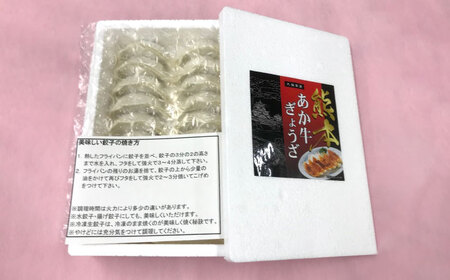 熊本 和牛 あか牛 ぎょうざセット 60個 【有限会社 三協畜産】[AYCQ003]