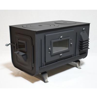 ふるさと納税 小樽市 新保製作所 角型3面窓付薪ストーブ ”FIRESIDE”