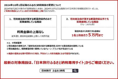 大分県由布市　日本旅行　地域限定旅行クーポン15,000円分