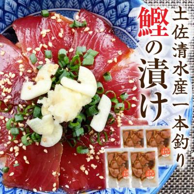 ふるさと納税 土佐清水市 一本釣り 鰹の漬け(100g×4袋)カツオ かつお 漬け丼 海鮮丼 惣菜 個包装【R01203】