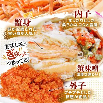 ふるさと納税 美浜町 はるか丸が厳選【越前タグ付きセイコガ二大200g以上×2杯】とれたて!茹でたて!カニスプーン付き |  | 03