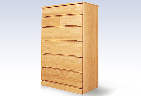 80HCNA 無垢材を使用したチェスト【諸富家具】：C173-008