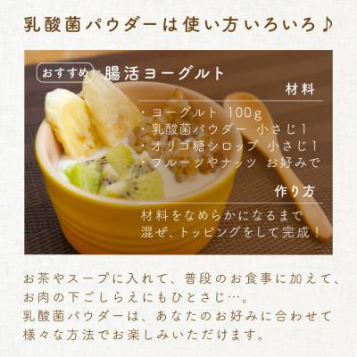 ふるさと納税 瑞穂町 日本の発酵食品からとれた「オーガニック腸活乳酸菌パウダー」100g×1袋 |  | 03