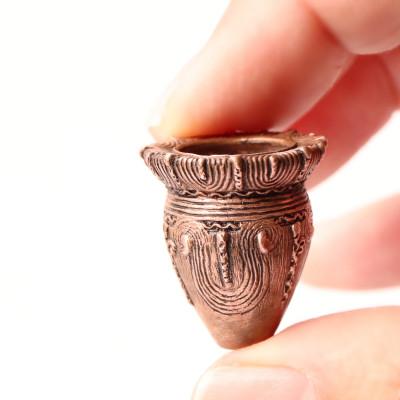 ふるさと納税 山梨県 【Do_goods】縄文時代の造形美を現代に　純銅製の大型深鉢形土器ミニオブジェ　659-298