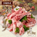 【ふるさと納税】宮崎県産 豚肉スペアリブ約4kg 豚肉 肉 お肉 精肉 骨付き肉 豚 スペアリブ 普段使い 使い勝手 料理 アレンジ 煮込み料理 BBQ アウトドア キャンプ バーベキュー グランピング 真空パック 小分け グルメ お取り寄せ おすすめ 冷凍 宮崎県 宮崎市 送料無料