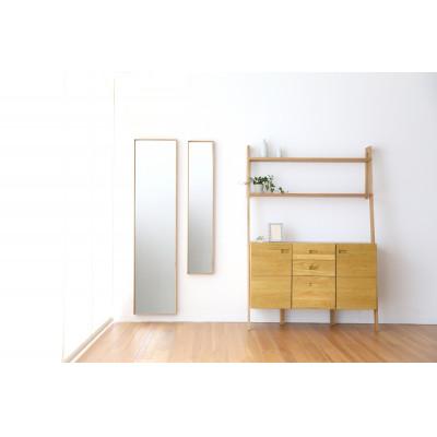 ふるさと納税 筑後市 ボックスミラー 25×130cm ウォルナット【天然木製】【高野木工】 |  | 03