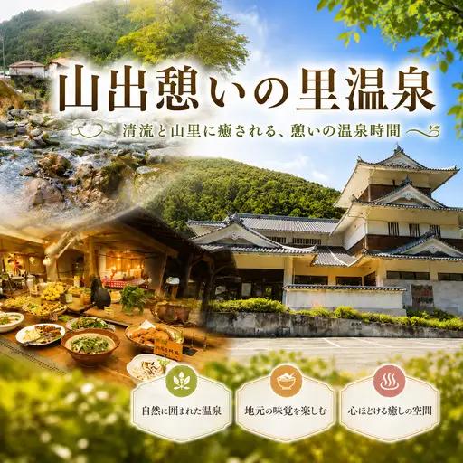 山出憩いの里温泉 割引券 9000円 分 （ 宿泊 食事 レストラン） 商品券 お食事券 宇和海 愛媛県 愛南町 温泉 日帰り温泉 入浴券 温泉利用券 割引券 源泉かけ流し 弱アルカリ性 岩風呂 貸切風呂 家族風呂 愛媛 愛南町 南宇和 四国 宇和島 自然 川遊び キャンプ ドッグラン 疲労回復 リフレッシュ バイキング ハートinハートなんぐん市場