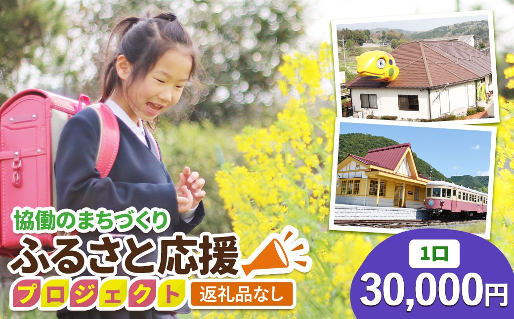 
                  【返礼品なし】美咲町 協働のまちづくり ふるさと応援プロジェクト 30000円
                