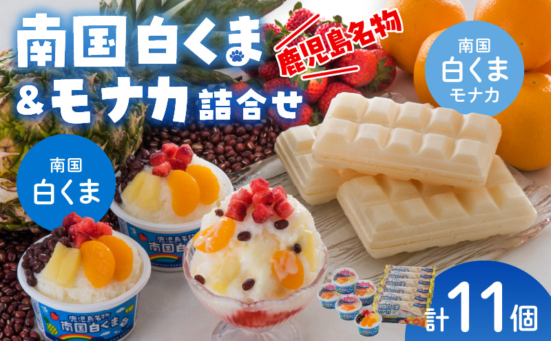 062-8-14 鹿児島名物南国白くま&モナカ詰合せ
