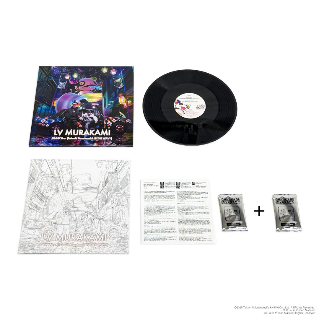 【ふるさと納税限定セット】12 inchレコード盤『LV MURAKAMI』トレーディングカード2パック入り［ 京都 村上隆 カイカイキキ アーティスト 大人気 レア トレカ カード おしゃれ かわいい アート 現代美術 人気 おすすめ 通販 送料無料 ふるさと納税 ］ 261009_KA036