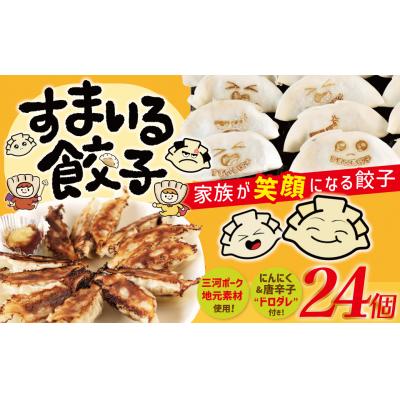 ふるさと納税 碧南市 ≪家族が笑顔になる餃子≫『すまいる餃子』 24個 餃子 ぎょうざ 三河ポーク H204-002