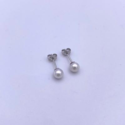 ふるさと納税 長崎市 あこや真珠　ピアス(5.0-5.5mm)(SV) |  | 02