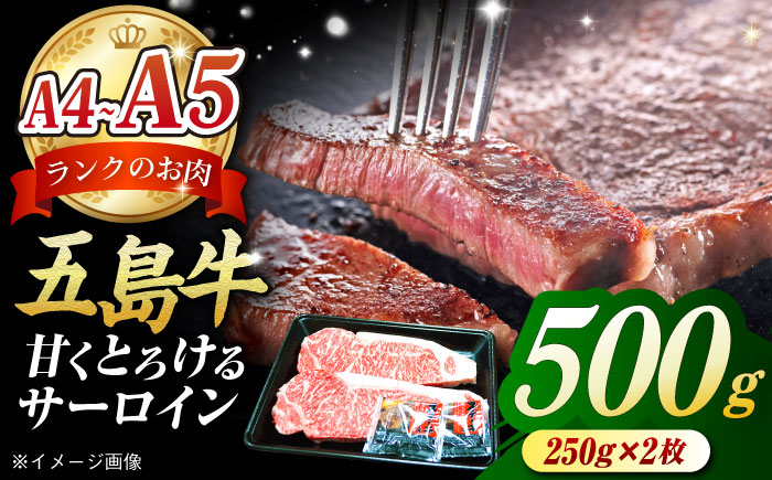 やみつき 五島牛 サーロインステーキ 250g×2枚 A4 A5 国産  牛肉 牛 肉 ステーキ 五島市/肉のマルヒサ [PCV002]