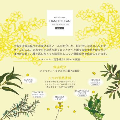 ふるさと納税 四万十市 【ミアミモザ】【ギフト箱入】天然香料がほのかに香る「ミアミモザ ハンドクリーンジェル」 |  | 02