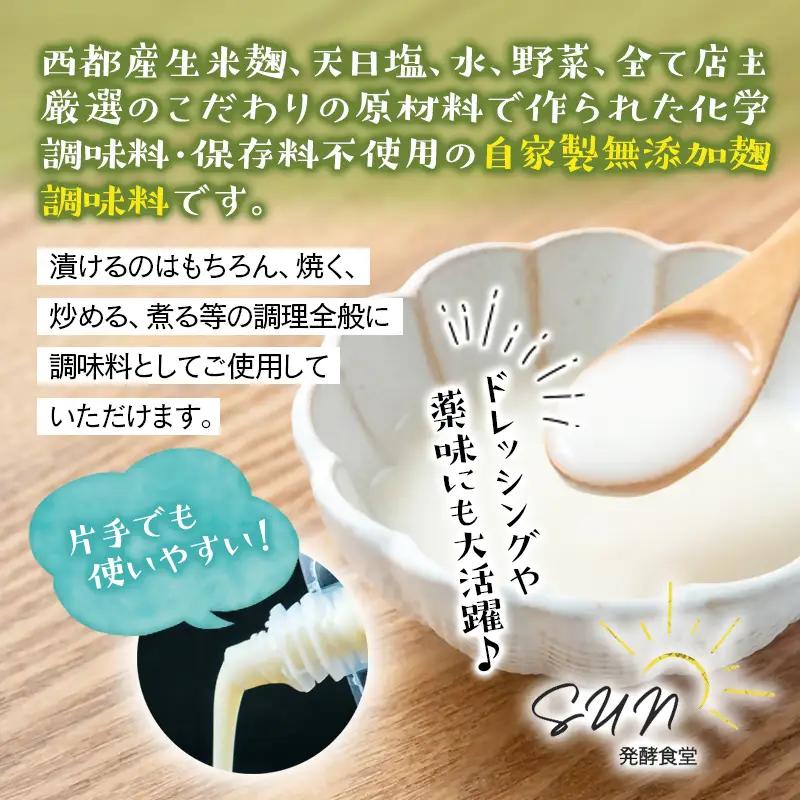 発酵食堂SUN 『麹調味料詰め合わせB』 塩麹・醤油麹・中華麹・コンソメ麹 180ml×4＜74-2a＞