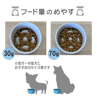 ふるさと納税 瑞浪市 美濃焼　陶器製ペット用フードボウル【Bamboo 早食いフードボウル/オレンジpet128】 |  | 02