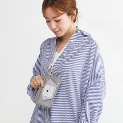 ふるさと納税 和泉市 マスク(Mサイズ)2枚セット　色:シルバースカイ　4層構造立体　中2層　制菌・消臭・抗カビシート入り |  | 02