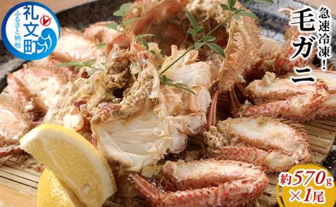 北海道産 急速冷凍 ボイル 毛ガニ 約570g×1尾［株式会社やまじょう］【 かに カニ 蟹 毛蟹 毛ガニ 姿 急速冷凍 ボイル 蟹味噌 かにみそ 海鮮 北海道 お祝い 贈答 ギフト 】
