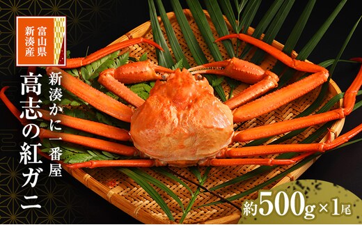 
										
										新湊かに一番屋【お薦め】高志の紅ガニ500g ズワイガニ 紅ずわいがに カニ 蟹 富山県 射水市
									