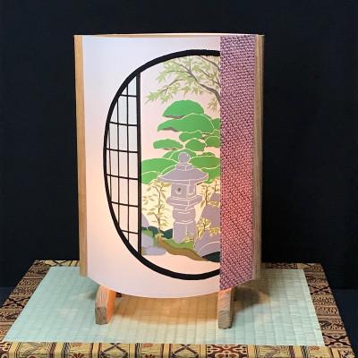 ふるさと納税 泉佐野市 正絹着物生地で作ったおしゃれな行灯 丸窓ジャパン あんどん あかり 夢あかり 099H822 |  | 01