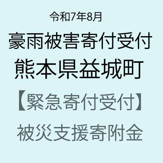 【ふるさと納税】【令和7年8月豪雨被害支援緊急寄附受付】熊本県益城町災害応援寄附金（返礼品はありません）