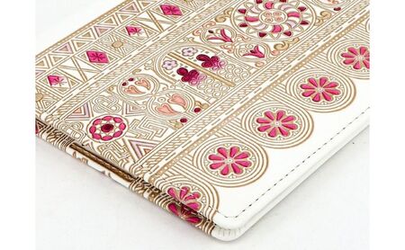 【文庫屋大関】パーソナルホルダー　アポロン＜ピンク＞【皮革工芸品】 民芸品 雑貨 日用品 文房具 革小物 牛革 ファイル ケース 