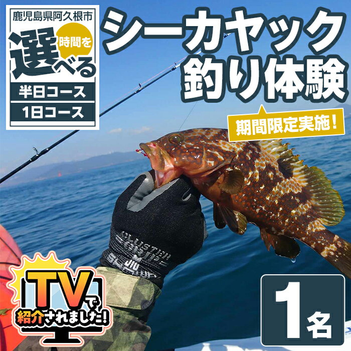 【ふるさと納税】＼テレビで紹介されました！／＜時間が選べる！＞期間限定実施『パズル』オリジナル！シーカヤック釣り体験チケット(半日or1日/1名) 阿久根 釣り シーカヤック アウトドア アクティビティ 自然 体験 ツアー チケット 海 マリンスポーツ 魚【パズル】